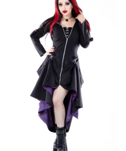 Necessary Evil Purple Lined Selene Coat 37 Necessary Evil Purple Lined Selene Coat