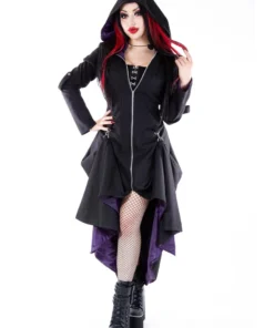 Necessary Evil Purple Lined Selene Coat 32 Necessary Evil Purple Lined Selene Coat