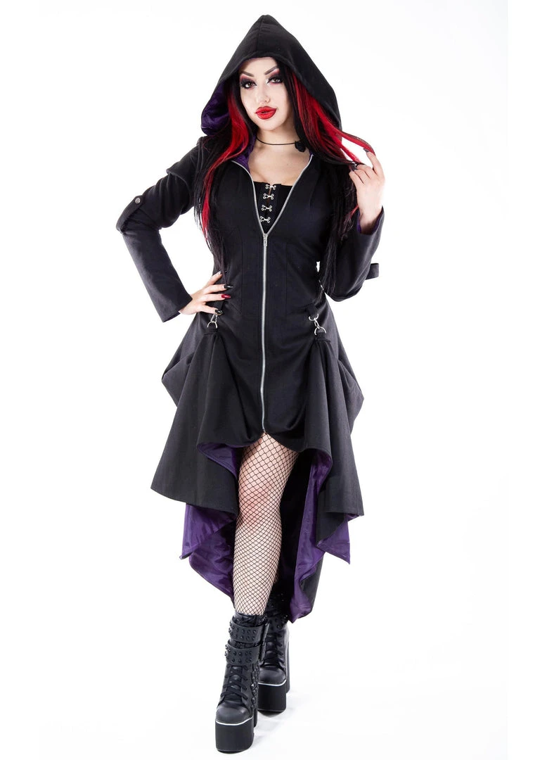 Necessary Evil Purple Lined Selene Coat 9 Necessary Evil Purple Lined Selene Coat