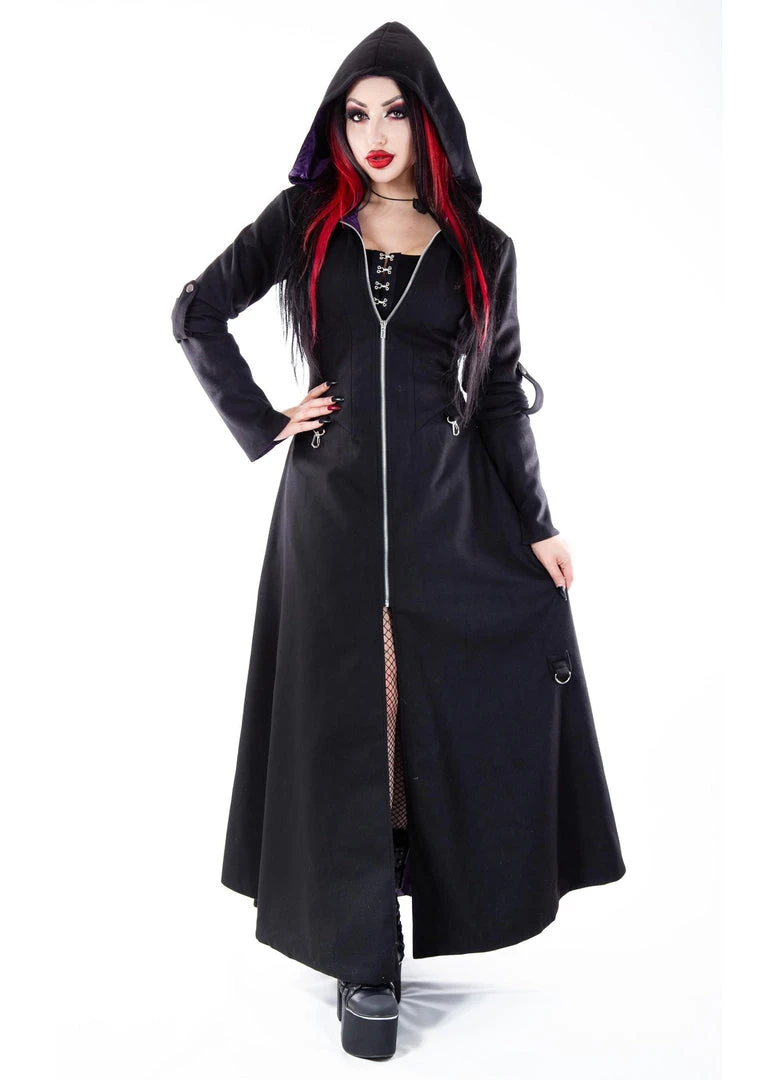Necessary Evil Purple Lined Selene Coat 10 Necessary Evil Purple Lined Selene Coat