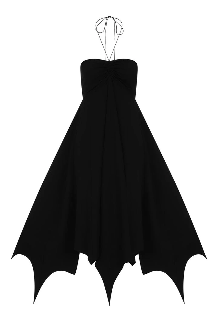 Necessary Evil Camazotz Bats Wing Effect Maxi Dress Ladies 6 Necessary Evil Camazotz Bats Wing Effect Maxi Dress Ladies