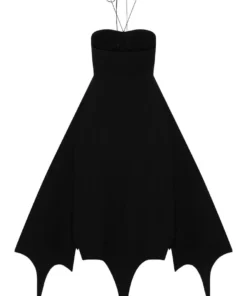 Necessary Evil Camazotz Bats Wing Effect Maxi Dress Ladies 18 Necessary Evil Camazotz Bats Wing Effect Maxi Dress Ladies
