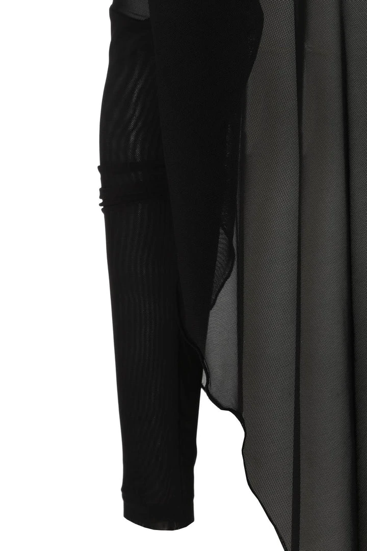 Necessary Evil Freya Draped Mesh Tunic Top 9 Necessary Evil Freya Draped Mesh Tunic Top