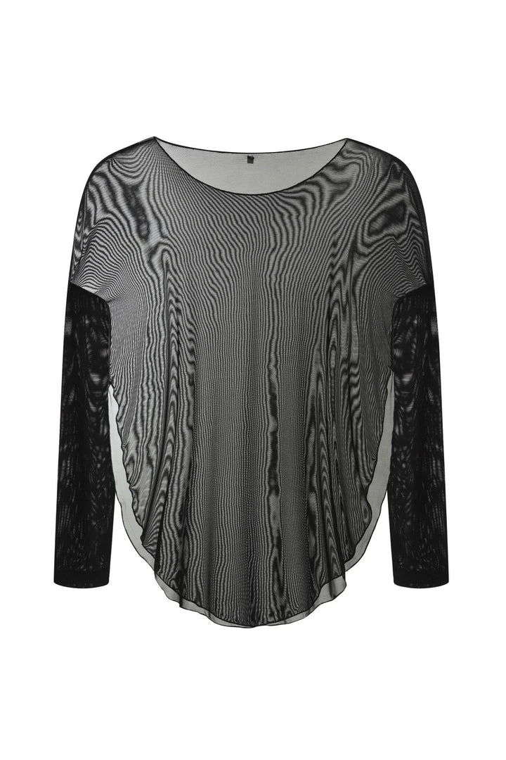 Necessary Evil Freya Draped Mesh Tunic Top 10 Necessary Evil Freya Draped Mesh Tunic Top