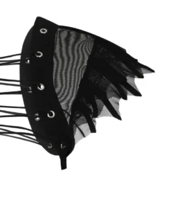 Ladies Necessary Evil Camazotz Bat Wing Effect Lace Up Bolero Top