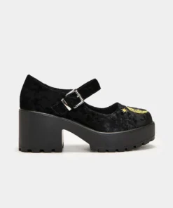 Koi Footwear Koi Della Black Velvet Mary Janes Ladies