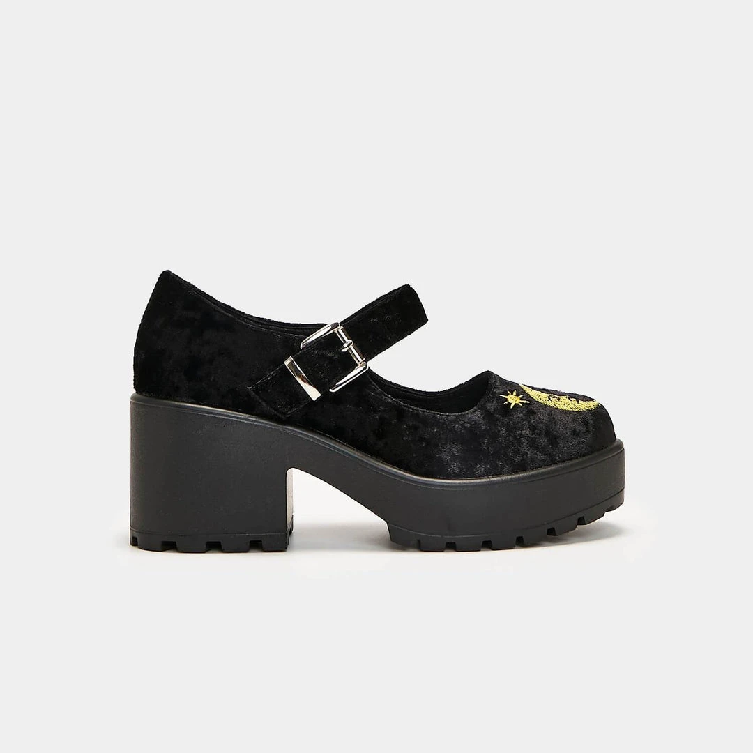 Koi Footwear Koi Della Black Velvet Mary Janes Ladies 4 Koi Footwear Koi Della Black Velvet Mary Janes Ladies