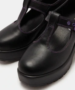 Koi Footwear Ladies Koi Tozo Purple Stitch Mary Janes