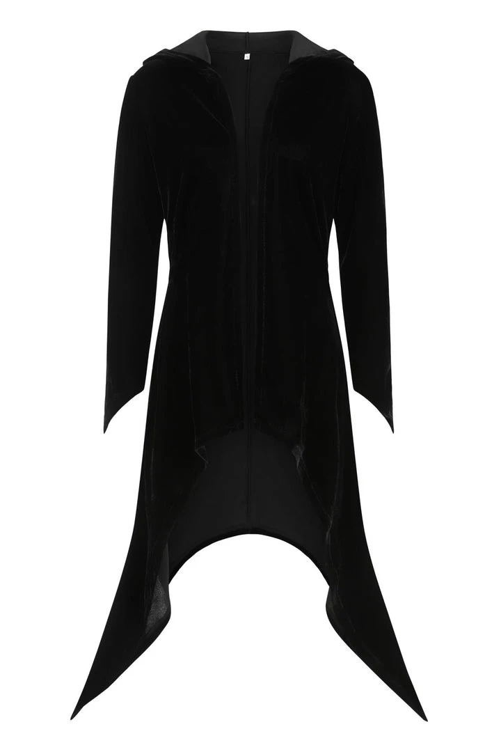 Necessary Evil Aphrodite Velvet Hooded Cardigan Ladies 8 Necessary Evil Aphrodite Velvet Hooded Cardigan Ladies