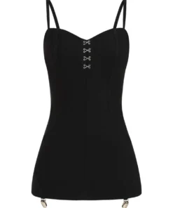 Ladies Necessary Evil Iris Mini Suspender Dress