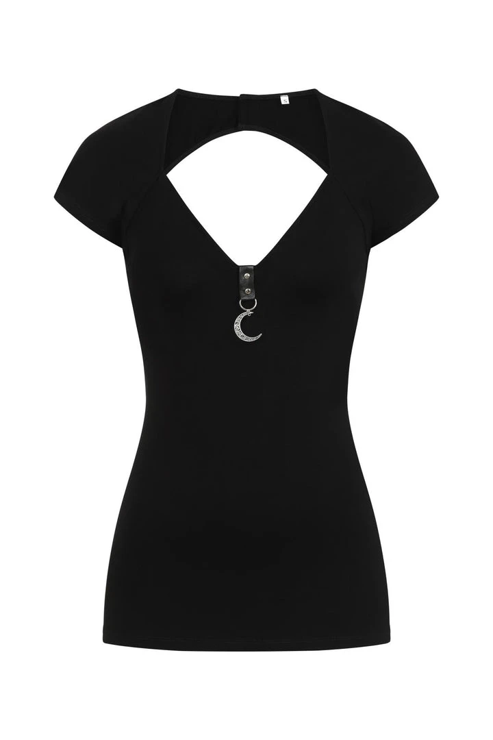 Ladies Necessary Evil Luna Cap Sleeve Top 8 Ladies Necessary Evil Luna Cap Sleeve Top