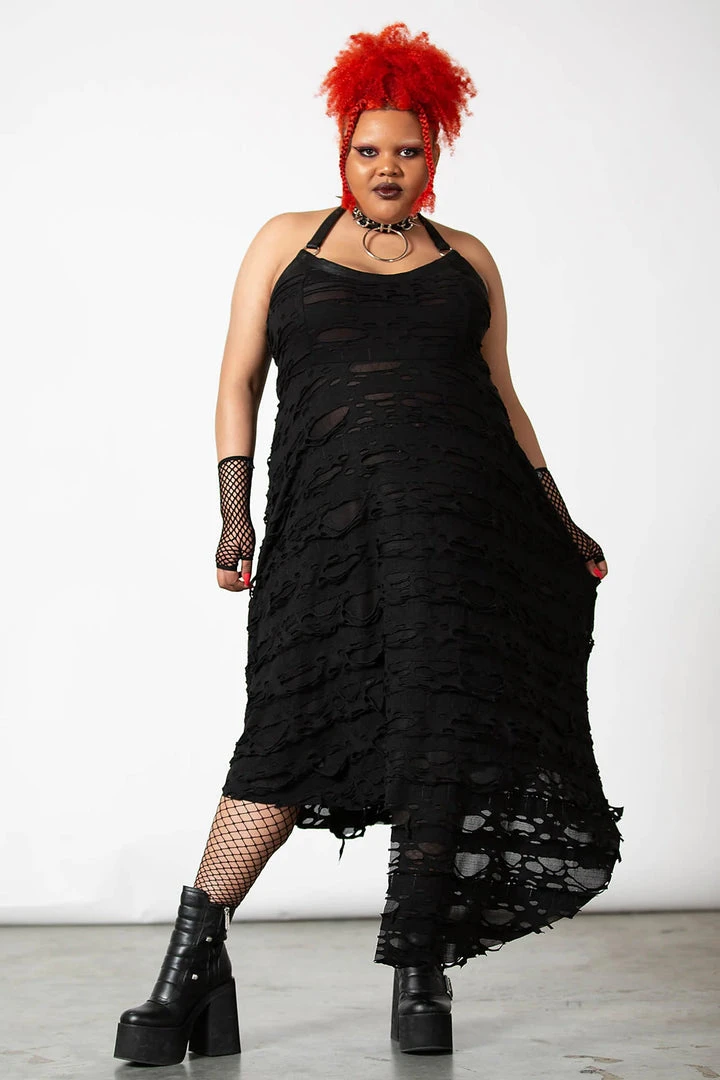 Killstar Nightwire Halter Dress Ladies 7 Killstar Nightwire Halter Dress Ladies