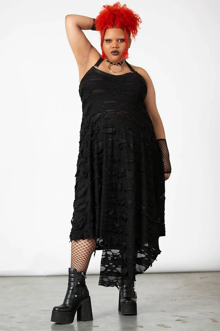 Killstar Nightwire Halter Dress Ladies 9 Killstar Nightwire Halter Dress Ladies