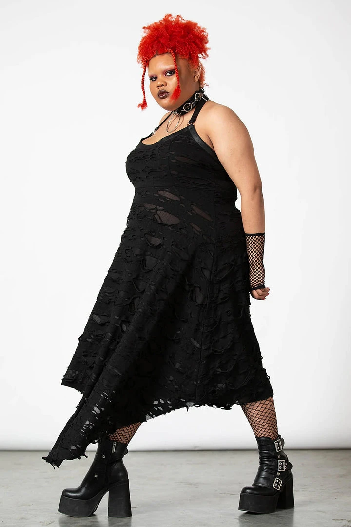 Killstar Nightwire Halter Dress Ladies 10 Killstar Nightwire Halter Dress Ladies