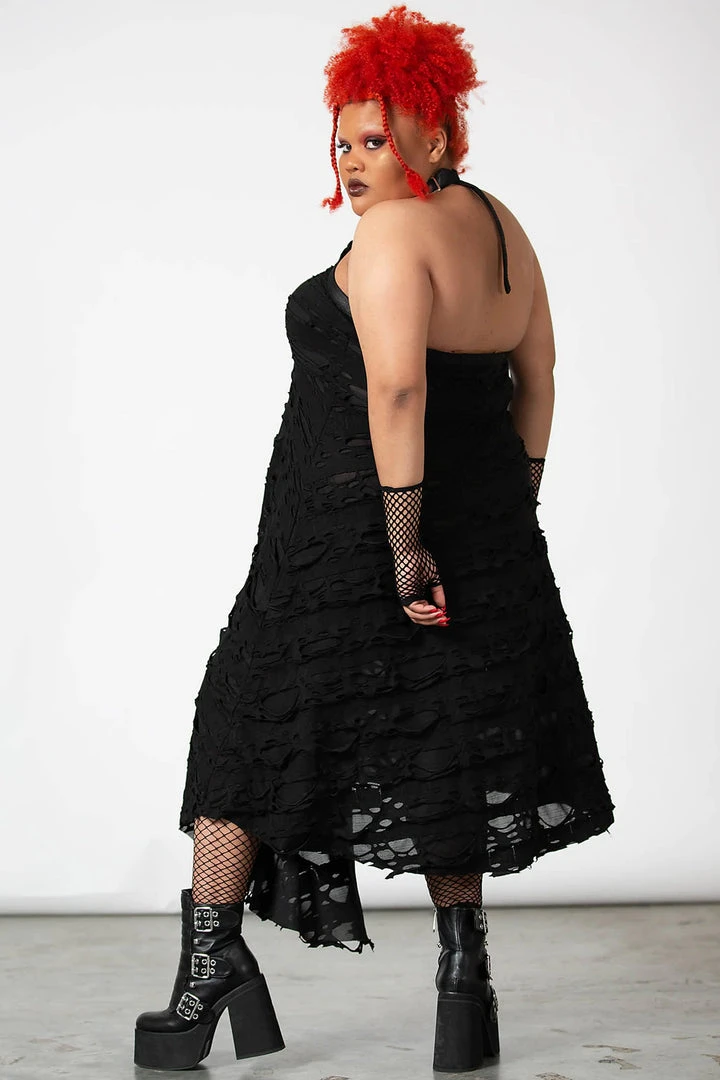 Killstar Nightwire Halter Dress Ladies 11 Killstar Nightwire Halter Dress Ladies