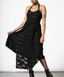 Killstar Nightwire Halter Dress Ladies