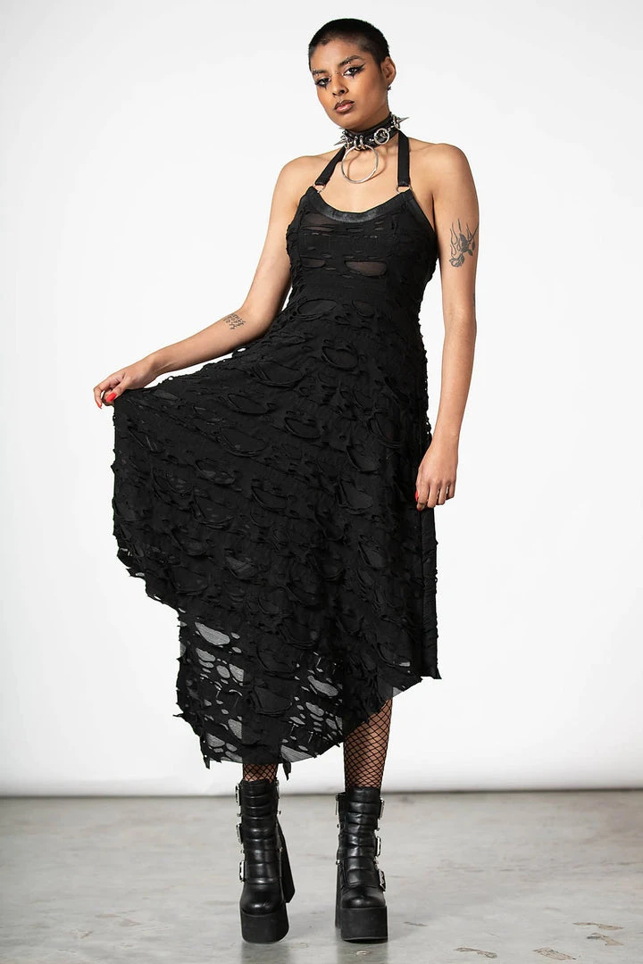 Killstar Nightwire Halter Dress Ladies 6 Killstar Nightwire Halter Dress Ladies