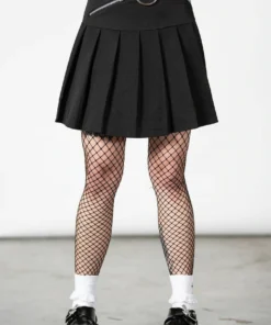 Ladies Killstar No Lip Pleated Skirt