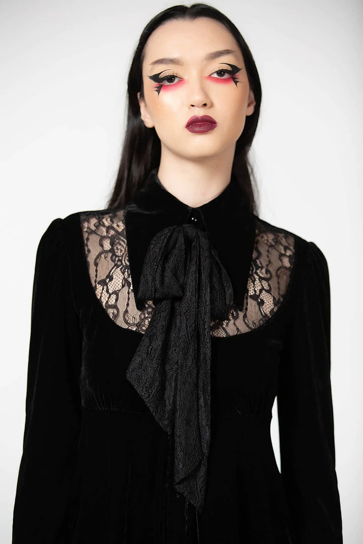 Killstar Nymyra Velvet Cameo Dress 4 Killstar Nymyra Velvet Cameo Dress