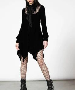 Killstar Nymyra Velvet Cameo Dress 8 Killstar Nymyra Velvet Cameo Dress