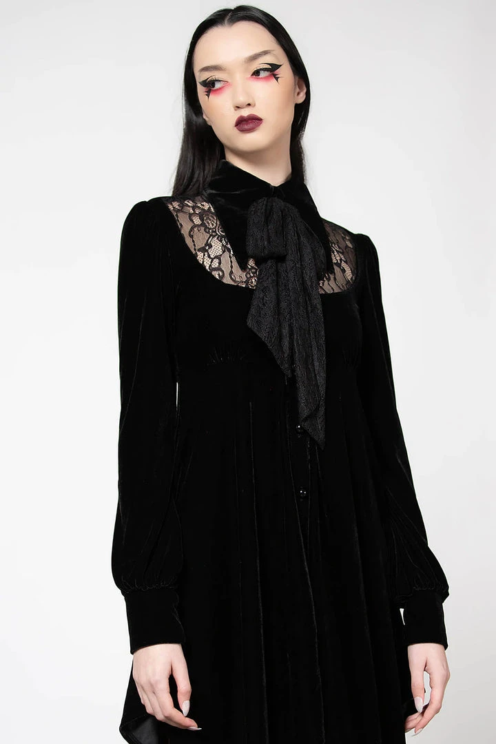 Killstar Nymyra Velvet Cameo Dress 6 Killstar Nymyra Velvet Cameo Dress