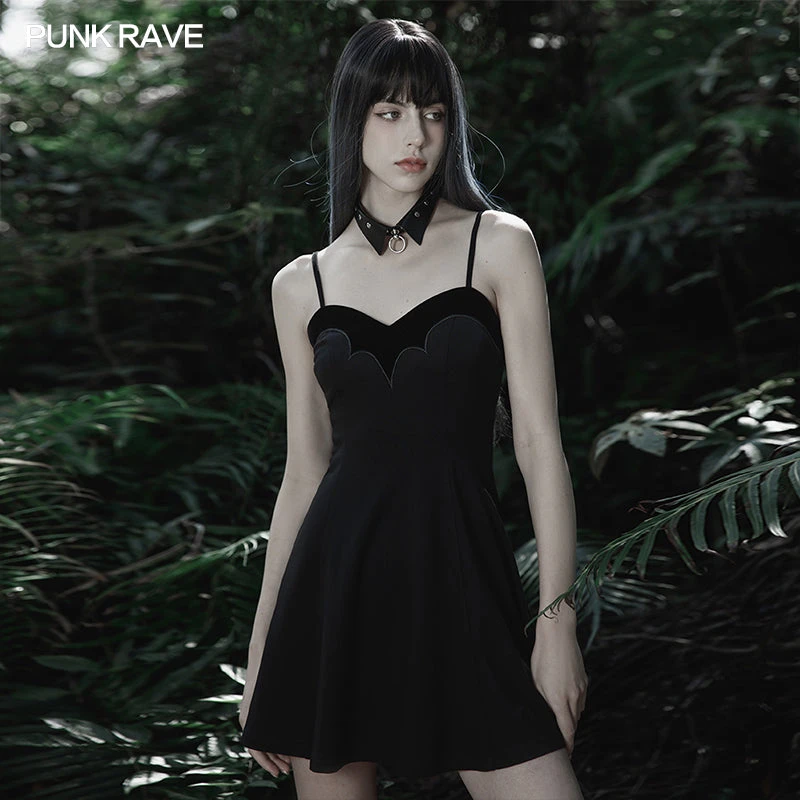 Ladies Punk Rave Iona Mini Dress Black 3 Ladies Punk Rave Iona Mini Dress Black