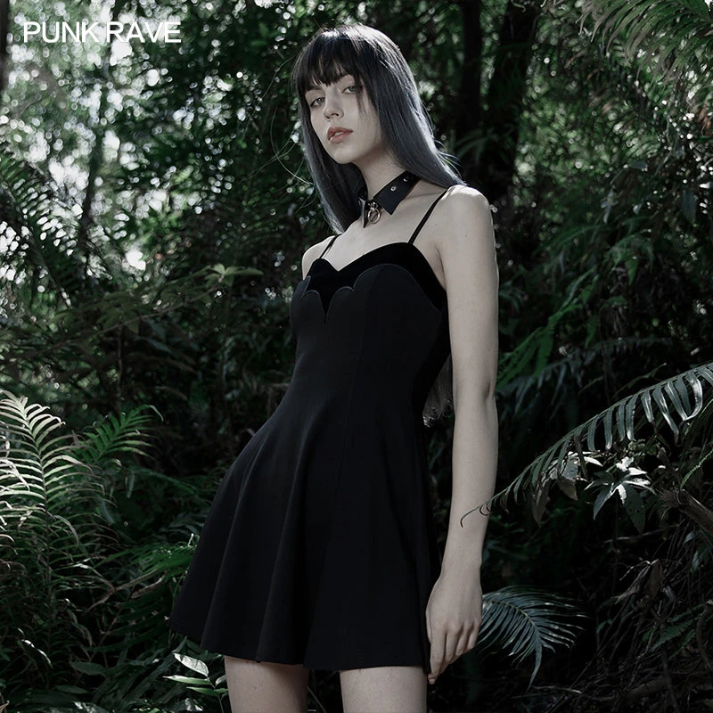 Ladies Punk Rave Iona Mini Dress Black 4 Ladies Punk Rave Iona Mini Dress Black