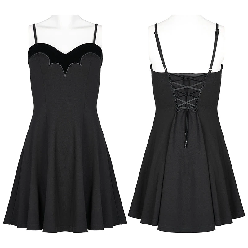 Ladies Punk Rave Iona Mini Dress Black 6 Ladies Punk Rave Iona Mini Dress Black