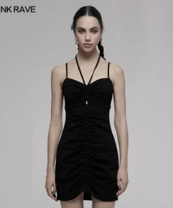 Punk Rave Niamh Mini Dress Black