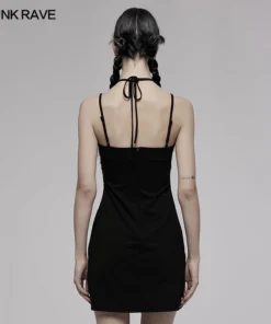 Punk Rave Niamh Mini Dress Black