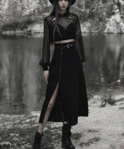 Punk Rave Brianna Skirt Black Ladies