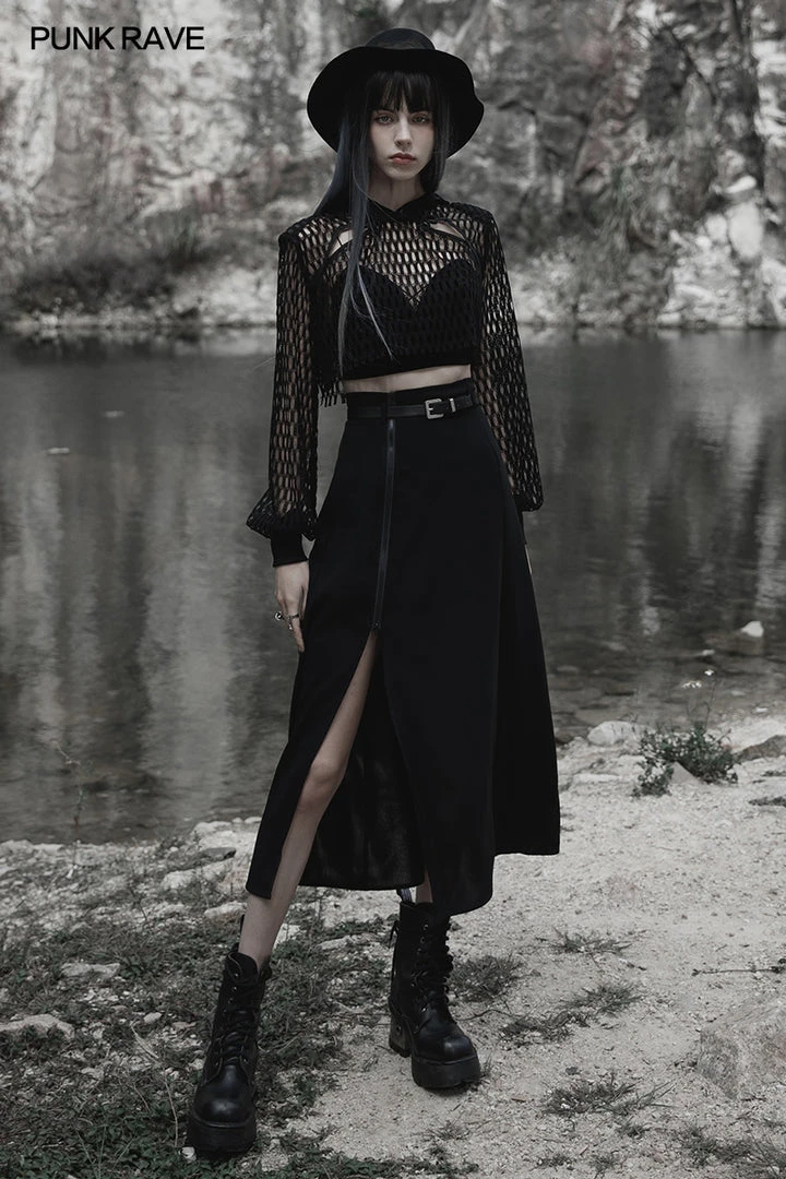 Punk Rave Brianna Skirt Black Ladies 3 Punk Rave Brianna Skirt Black Ladies