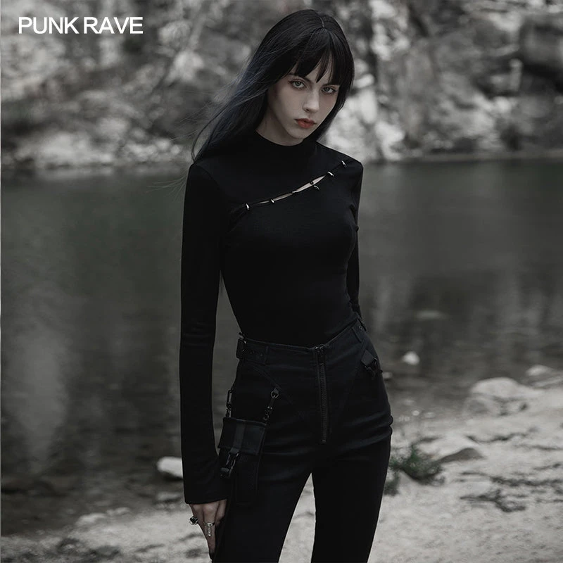 Punk Rave Sorcha Long Sleeve Top Black Ladies 4 Punk Rave Sorcha Long Sleeve Top Black Ladies