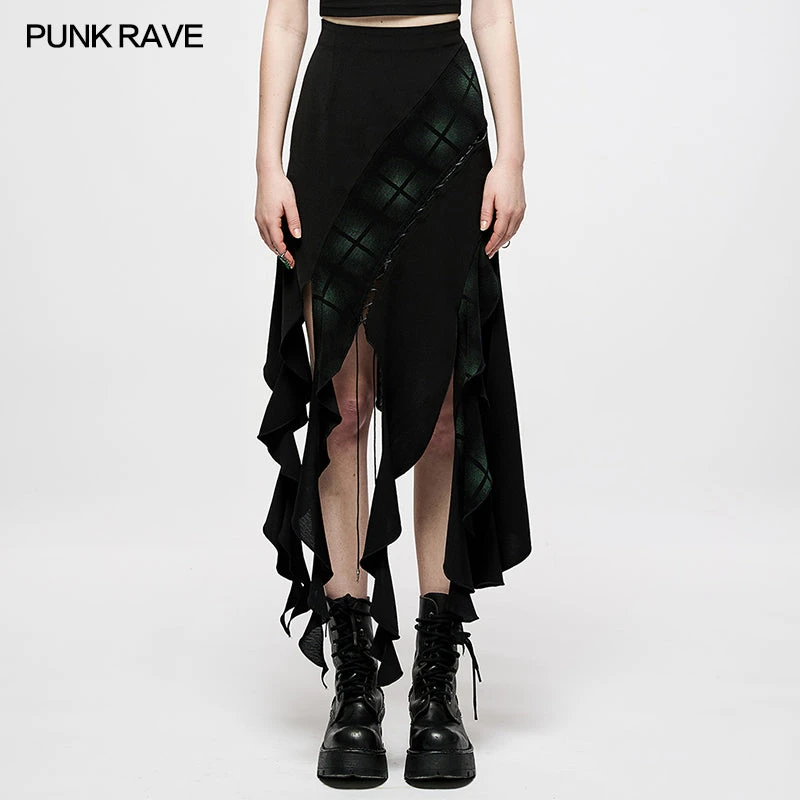 New Arrivals Punk Rave Lucinda Skirt - Green 4 New Arrivals Punk Rave Lucinda Skirt - Green