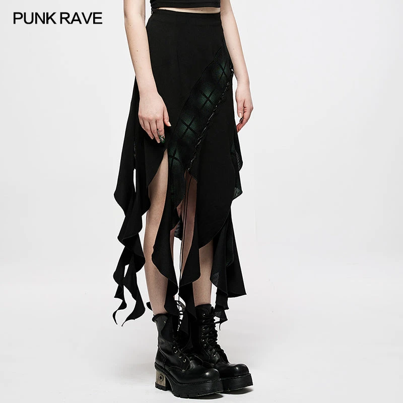 New Arrivals Punk Rave Lucinda Skirt - Green 5 New Arrivals Punk Rave Lucinda Skirt - Green