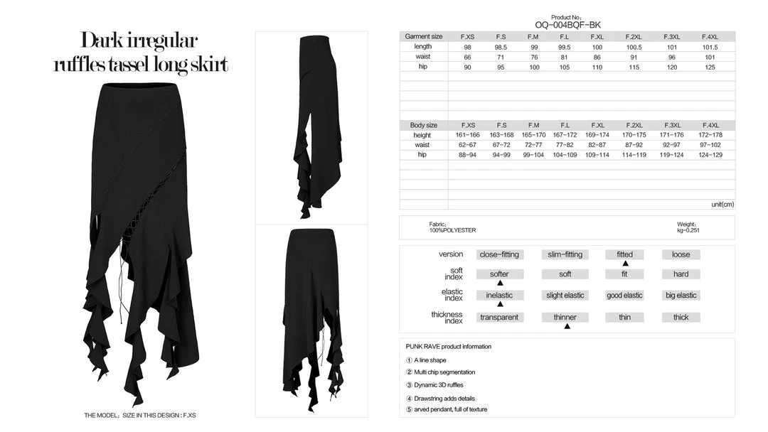 Punk Rave Lucinda Skirt - Black 11 Punk Rave Lucinda Skirt - Black