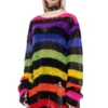 Killstar Over The Rainbow Knit Sweater Ladies