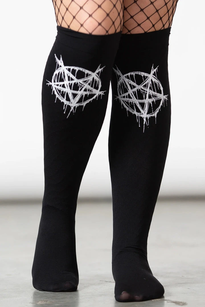 Killstar Penta Blood Stockings 3 Killstar Penta Blood Stockings