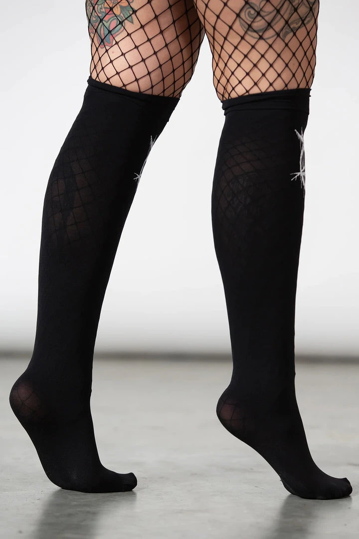 Killstar Penta Blood Stockings 4 Killstar Penta Blood Stockings