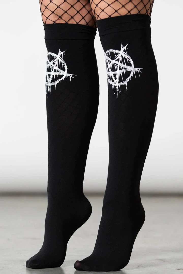 Killstar Penta Blood Stockings 5 Killstar Penta Blood Stockings