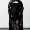 Killstar Phenomena Lace Maxi Dress Black Ladies 2 Killstar Phenomena Lace Maxi Dress Black Ladies
