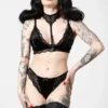 Killstar Pin Stuck Bra Black 2 Killstar Pin Stuck Bra Black
