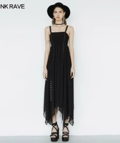 Punk Rave Delta Dress - Black