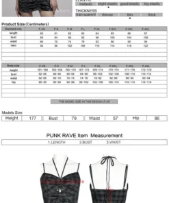 Ladies Punk Rave Silvia Plaid Bodycon Dress