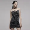 Ladies Punk Rave Silvia Plaid Bodycon Dress