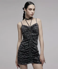 Ladies Punk Rave Silvia Plaid Bodycon Dress