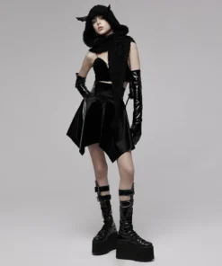 Punk Rave Vampira Mini Skirt