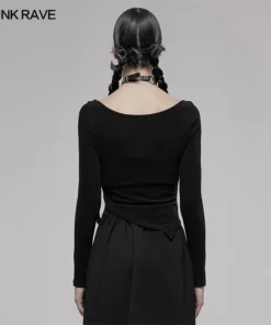 Ladies Punk Rave Ace Asymmetric Top