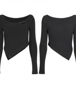 Ladies Punk Rave Ace Asymmetric Top