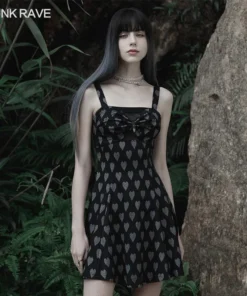Ladies Punk Rave Amore Dress - Hearts